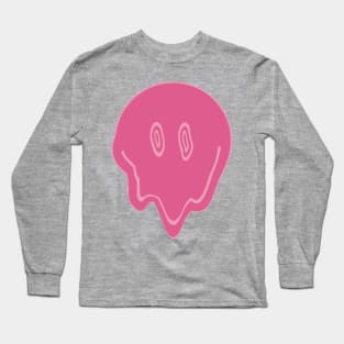 Smile Melt - Pink Long Sleeve T-Shirt